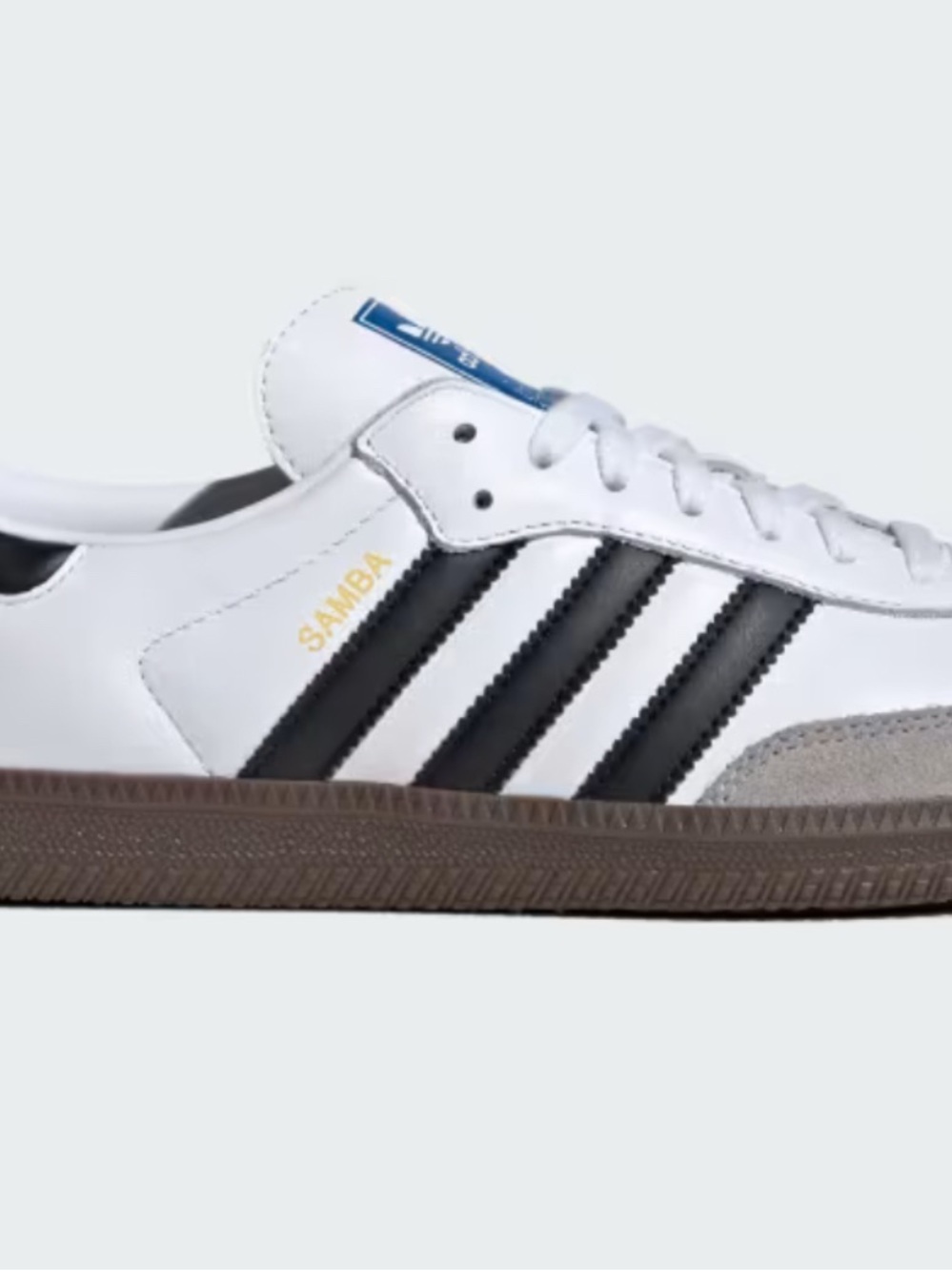 adidas Samba Low-Top Sneakers in White, Black and Brown